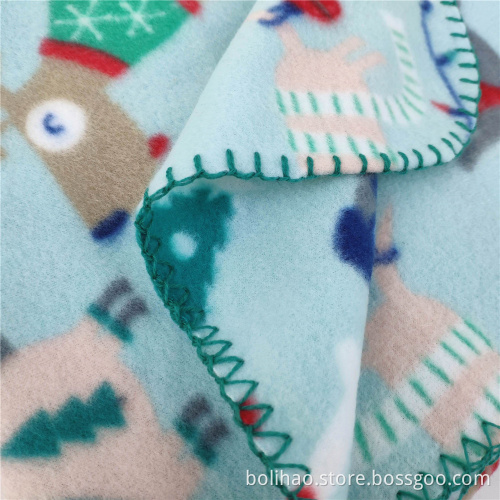 Chinese Supply Customized Size and Logos Fleece Polar Fleece Blanket Polar Fleece Picnic Blanket
